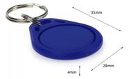 Mini tag regravavel rifid 125 khz azul 10 peças