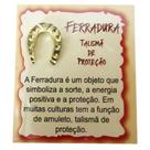 Mini talismã da sorte de bolsa ou carteira - ferradura