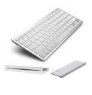 Mini Teclado Bluetooth Para Tablet E Smartphone - Prata