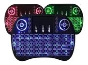 Mini Teclado Controle Sem Fio Led Videogames