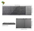 Mini Teclado Dobrável Portátil Touchpad Adequado Tablet