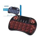 Mini teclado exbom bk-bti8led c/touchpad wireless 2.4ghz - ( exb- 12 )