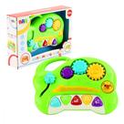Mini Teclado Instrumento Musical Infantil Verde Som e Luz Bbr R3171