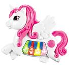Mini Teclado Musical Infantil Unicornio Branco DM TOYS DMT6596