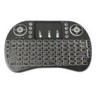 Mini teclado sem fio 2.4G, mouse de ar i8, bateria de lítio luz de fundo de sete cores, versão em português