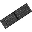 Mini Teclado Sem Fio Bluetooth Dobrável Recarregável Cores Cor De Teclado Preto Idioma Ptbr