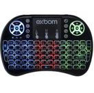Mini Teclado sem Fio com Touchpad e LED - 2695 - Exbom