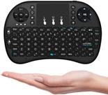 Mini Teclado Sem Fio com Touchpad e LED Compatível com Smart TV, PC, Xbox e PS3