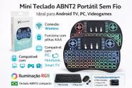 Mini Teclado Wireless Recarregável Com Luz Para Pc Xbox Ps3 Smart Tv Maxmidia Mini Teclado Wireless Recarregável Com Luz Para Pc Xbox Ps3 Smart Tv Maxmidia