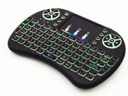 Mini Teclado Wireless Smart Tv Celular Keyboard Air Mouse Touchpad Iluminado Usb