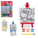 Mini Tela de Pintura com Cavalete Hello Kitty