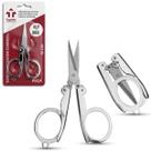 Mini Tesoura de Viagem Portátil Dobrável 10cm Aço Inox Mini Tesoura de Viagem Portátil Dobrável 10cm Aço Inox