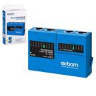 Mini Testador De Cabo de Rede RJ45-RJ11 Portatil FEPRO-TR220 - Exbom Mini Testador De Cabo de Rede RJ45-RJ11 Portatil FEPRO-TR220 - Exbom
