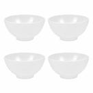 Mini Tigela Melamina 12,5cm Branca Resistente Kit 4 Un