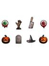 Mini Topper Halloween Doces C/8un Enfeite Festa Temática