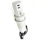 Mini Torre Totem Automatico 1 Tomada 10a 2 Usb - Branca