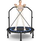 Mini trampolim ANCHEER 122 cm dobrável com barra de apoio