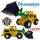 Mini Trator Pá Carregadeira 16CM Plástico - Tratorzinho Carrinhos De Brinquedo Faz De Conta Mini Trator Pá Carregadeira 16CM Plástico - Tratorzinho Carrinhos De Brinquedo Faz De Conta