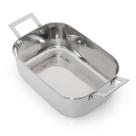 Mini travessa aço inox com alças - 17 cm