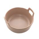 Mini Travessa Redonda Porcelana Nordica Cinza Matt 16x8cm
