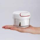 Mini Triturador Processador de Alimentos Manual Multiuso Cozinha Picador Prático Cortador de Alho Cebola 2 Lâminas Inox Recipiente Acrílico 170ml Mini Triturador Processador de Alimentos Manual Multiuso Cozinha Picador Prático Cortador de Alho Cebola 2 Lâminas Inox Recipiente Acrílico 170ml