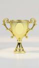 Mini Troféu Dourado Plástico 24 Unidades