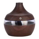 Mini Umidificador De Ambientes Led Usb 150ml Aromatiador - Madeira Escura