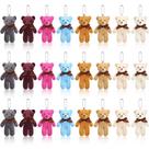 Mini Ursos de Pelúcia Skylety (12cm) - Kit com 24 Unidades para Chaveiros DIY