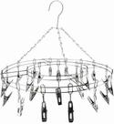 Mini Varal Inox Suspenso 24 Prendedores Meias e Roupa Intima Cueca Calcinha