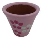 Mini Vaso Barro Ceramica Rosa