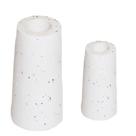 Mini Vaso Decorativo Para Sala Peônia Artesanal De Cimento Com Granilite