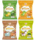 Mini Veggies Biscoitos de Arroz Nhami Mami sem glúten e sem leite Combo com 4 unidades de snacks saudáveis Mini Veggies Biscoitos de Arroz Nhami Mami sem glúten e sem leite Combo com 4 unidades de snacks saudáveis
