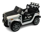 Mini Veiculo Eletrico Jipe Off Road 4x4 Branco Som E Luz 643