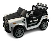 Mini Veiculo Eletrico Jipe Off Road 4x4 Branco Som E Luz 643