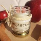 Mini Vela Aromática Perfumada Lembrancinha Maçã e Canela 40g