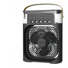 Mini Ventilador de Ar Porttil 3 em 1 Umidificador Luz LED Mini Ventilador de Ar Porttil 3 em 1 Umidificador Luz LED