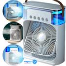 Mini ventilador de mesa 3 velocidades jato climatizante frio USB portátil Mini ventilador de mesa 3 velocidades jato climatizante frio USB portátil