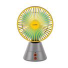 Mini Ventilador de Mesa Rotativo Giratório Recarregável USB Com Luz Led Noturna Portátil - Luatek