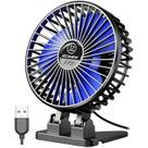 Mini Ventilador De Mesa USB Com 3 Velocidades, Ventilador Portátil Silencioso Com Ventos Fortes,