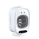 Mini ventilador de mesa USB recarregável com spray de névoa branco