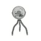 Mini Ventilador Flexivel Para Carrinho De Bebe Clingo Cinza Mini Ventilador Flexivel Para Carrinho De Bebe Clingo Cinza
