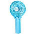 Mini Ventilador Mão Portátil 3 Velocidade Recarregável Azul