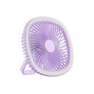 Mini Ventilador Mesa Luz Ring Light Usb Portátil Cor:Lilás Mini Ventilador Mesa Luz Ring Light Usb Portátil Cor:Lilás