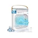 Mini Ventilador Portatil 3 Velocidades Com Luz Led Umidificador De Ar 20109 Luuk Young