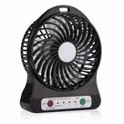 Mini Ventilador Portátil Bateria Recarregável 3 Velocidades C/ BATERRIA - PRETO