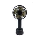 Mini Ventilador Portátil De Mão E Mesa Usb Recarregável Preto