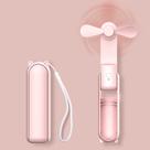 Mini ventilador portátil HZSK Joylifetech Portable com Power Bank rosa