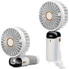 Mini ventilador portátil USB 5000mAh de 5 velocidades com aromaterapia branca