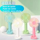 Mini Ventilador Recarregável Portátil De Mão Mesa Usb Pilha 3 velocidades