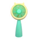 Mini Ventilador Recarregável USB LED Portátil Verde Prático